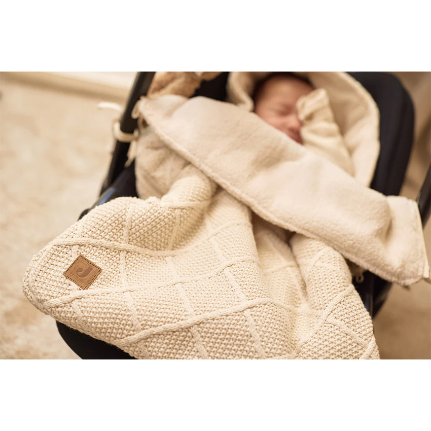Nid d'Ange pour siège auto bébé 0+ Knit Oatmeal - Beige (Jollein) - Image 5