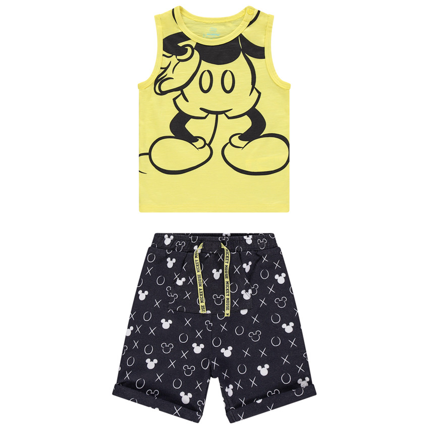 Ensemble avec débardeur et bermuda imprimés Mickey Disney 