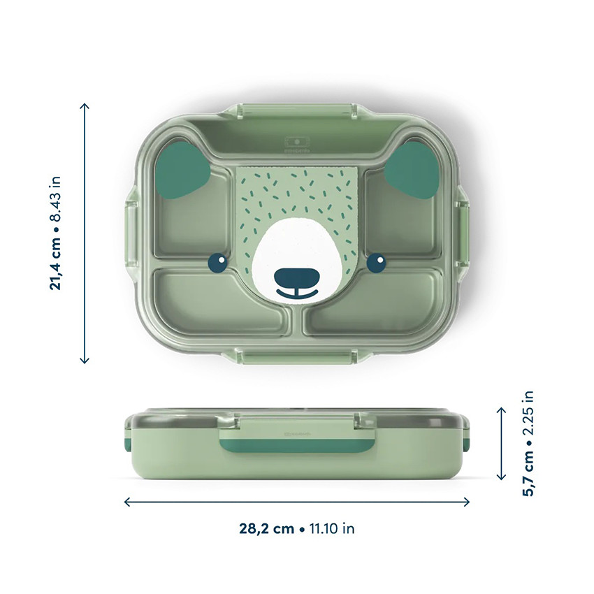 Boîte repas à plateau MB Wonder Green Bear 