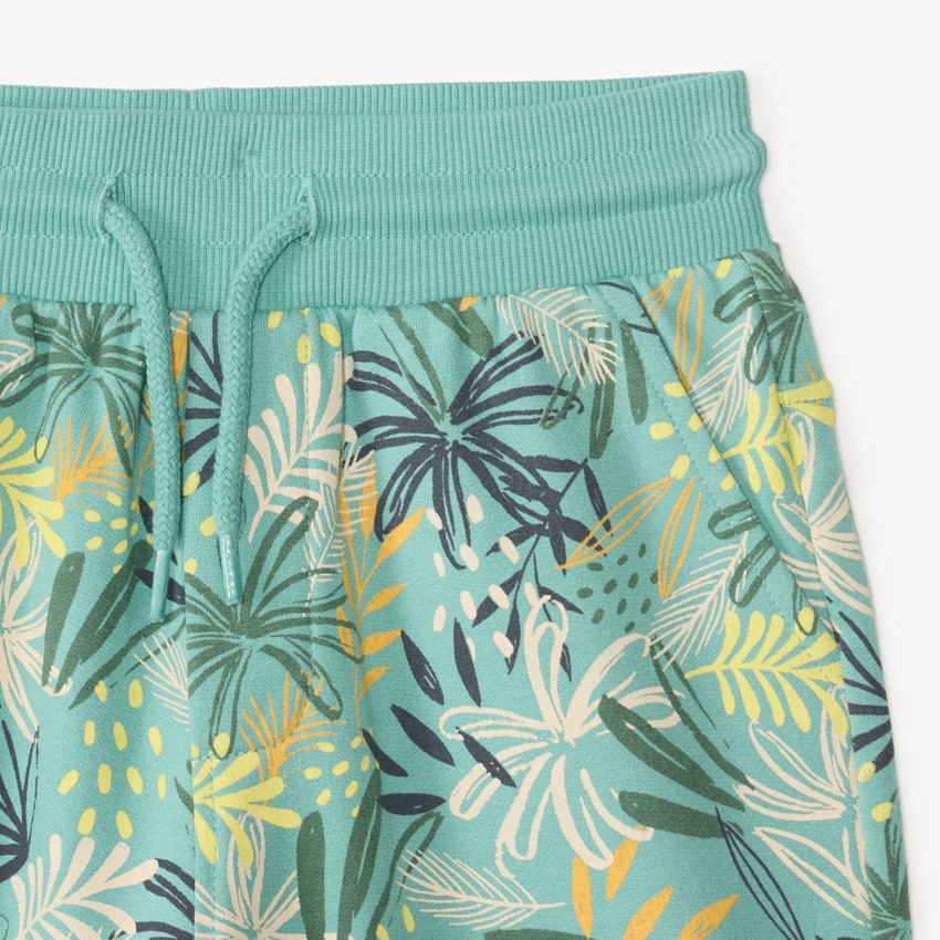 Ensemble court t-shirt + bermuda imprimé jungle pour garçon  