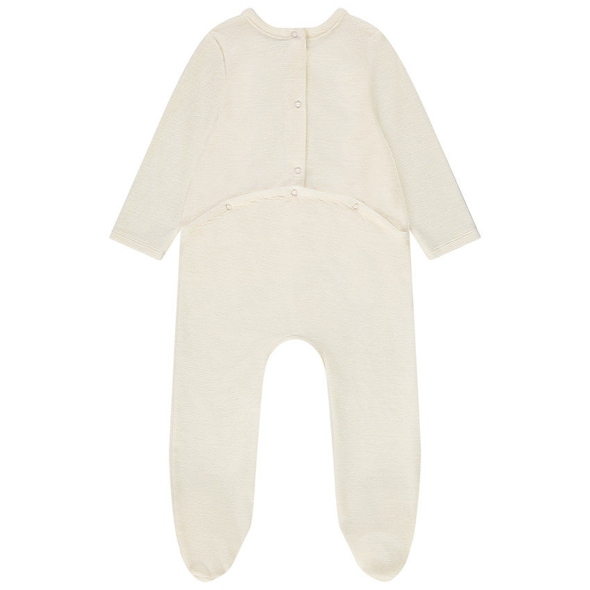 Dors-bien en velours print fantaisie pour bébé fille 