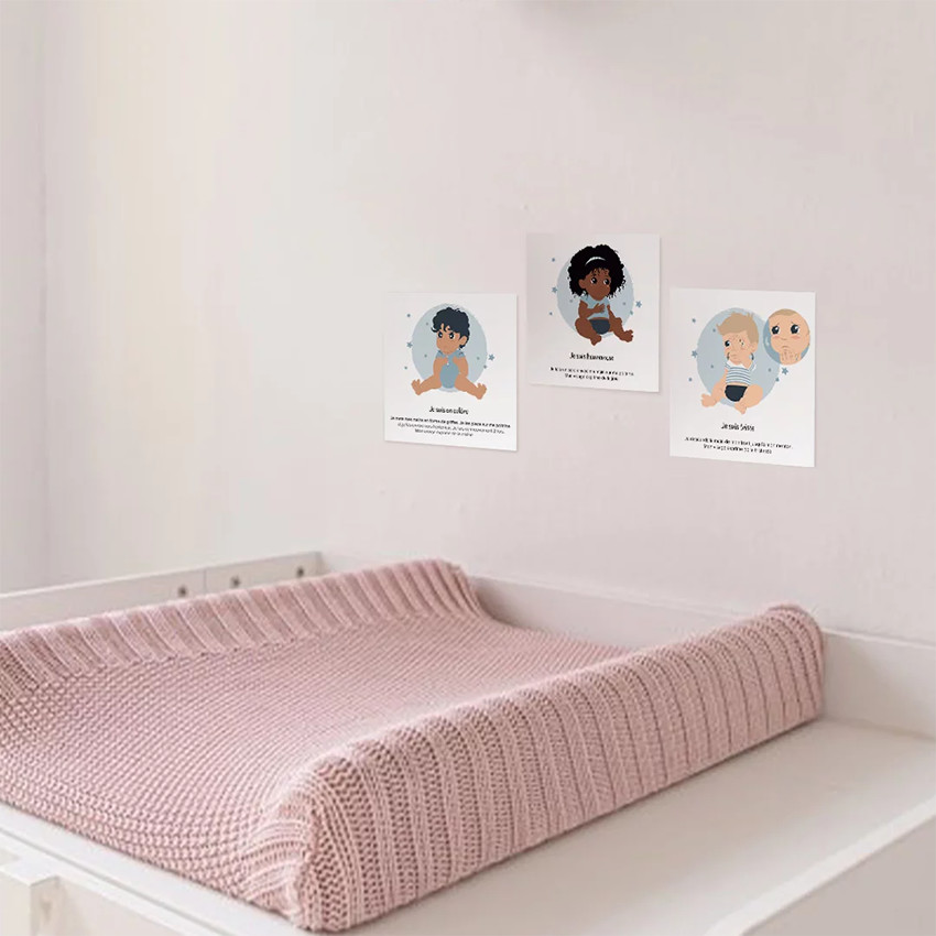 7 cartes Bébé signe "Mes émotions" 
