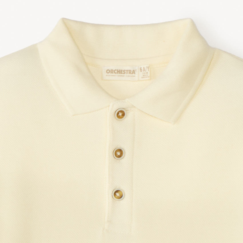 Polo manches courtes bicolore pour garçon.  