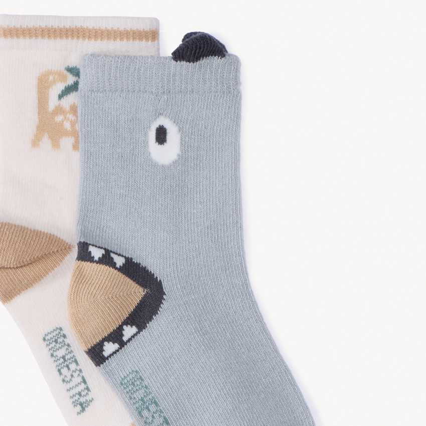 Lot de 5 paires de chaussettes motifs dino pour bébé garçon 
