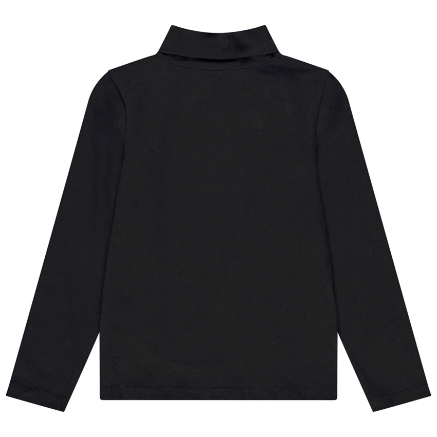 Sous-pull col roulé en jersey print fantaisie pour fille 