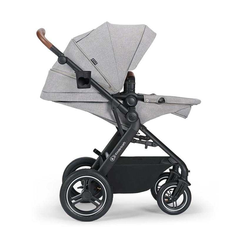 Poussette trio B-Tour 3 en 1 Mink Pro gris clair  
