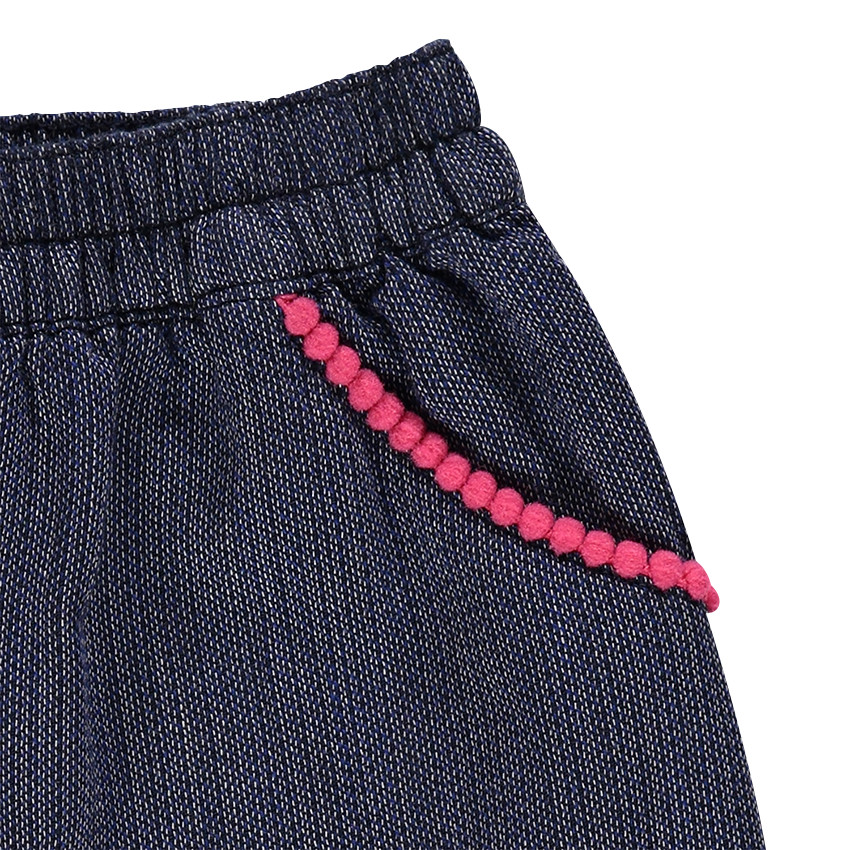 Ensemble avec unique jaune moutarde et sarouel effet jeans 