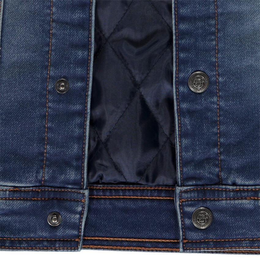 Veste à capuche amovible effet jean pour garçon 