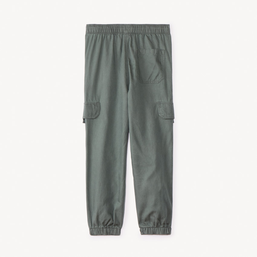 Pantalon jogger en twill uni pour garçon 