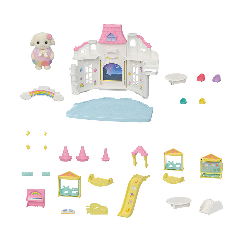 La crèche ensoleillée + bébé Lapin Bélier 