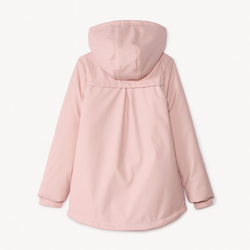 Parka gomme déperlante doublée sherpa pour fille 