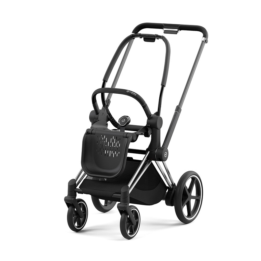 Châssis poussette e-Priam chrome/black 
