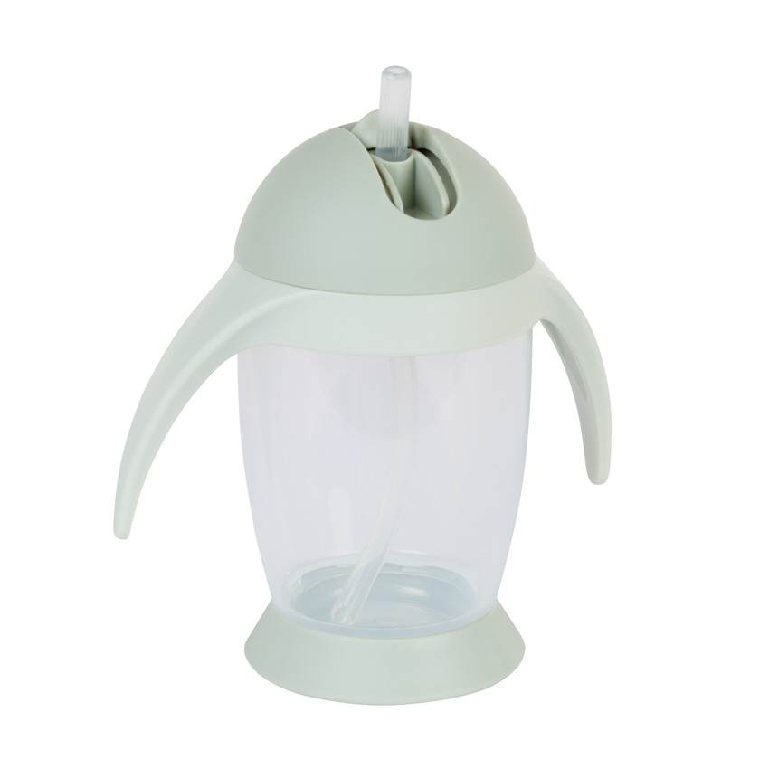 Gobelet avec paille anses latérales et couvercle 300 ml 