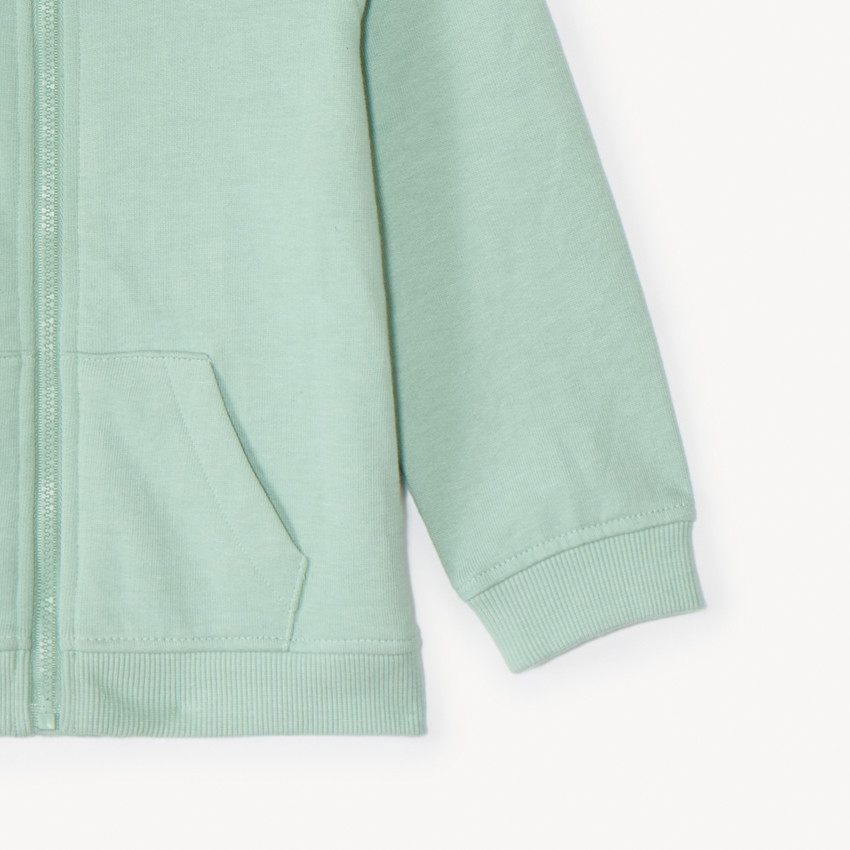 Gilet molleton à capuche ourson pour bébé garçon 