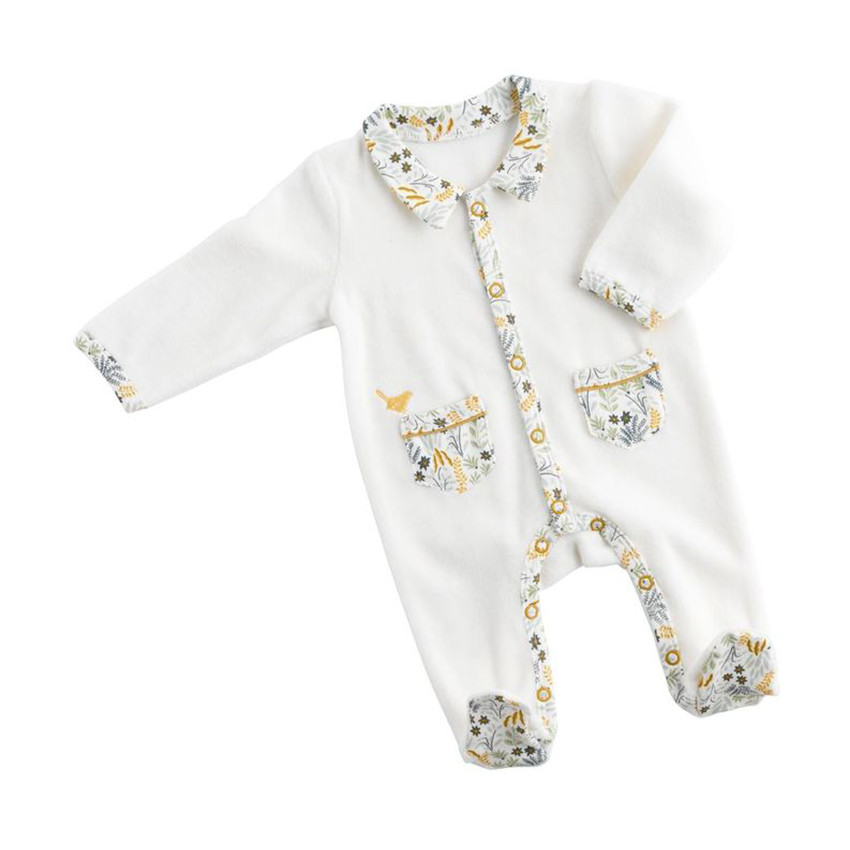 Pyjama col chemise Promenons-nous naissance pour bébé 