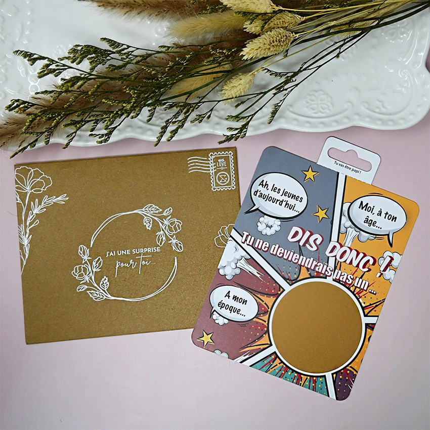 Carte à gratter "Tu vas être papi !" 