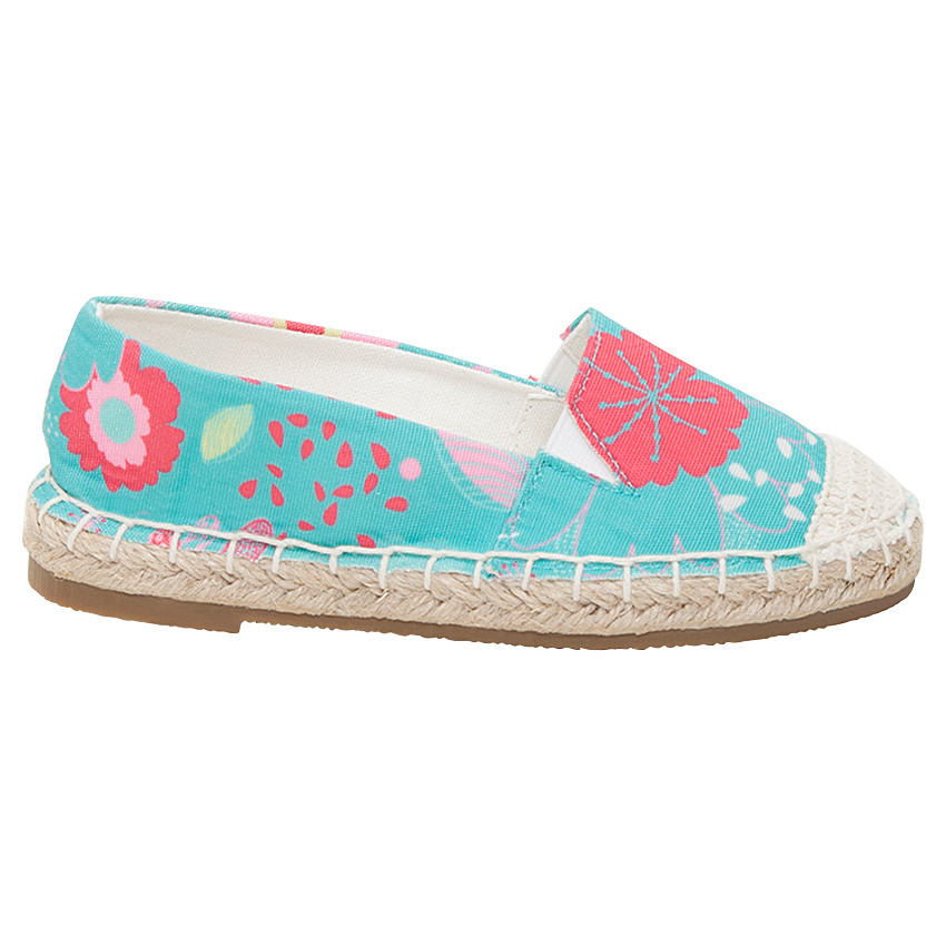 Espadrilles en toile avec imprimé floral all-over