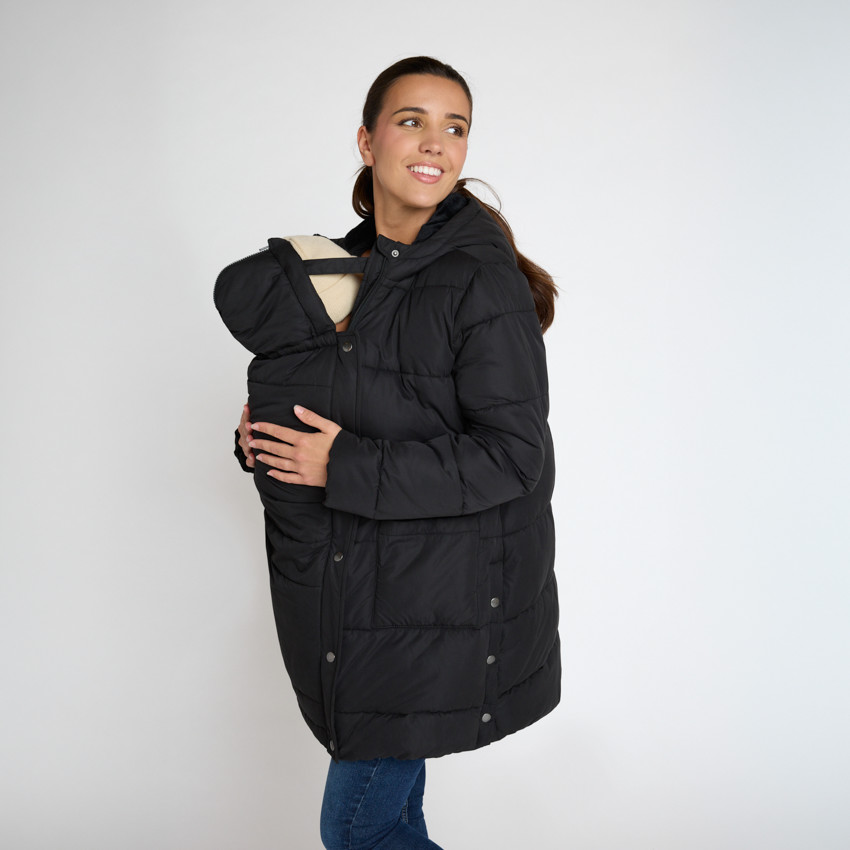 Doudoune évolutive longue et matelassée pour femme 