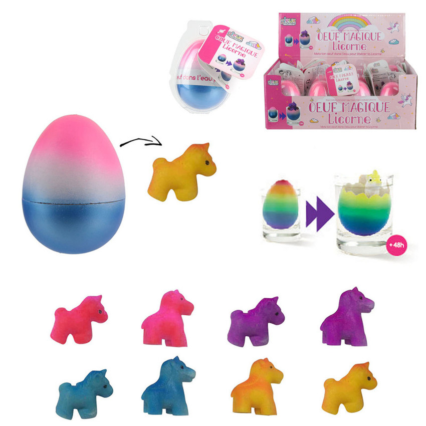Oeuf magique multicolore - Licorne 
