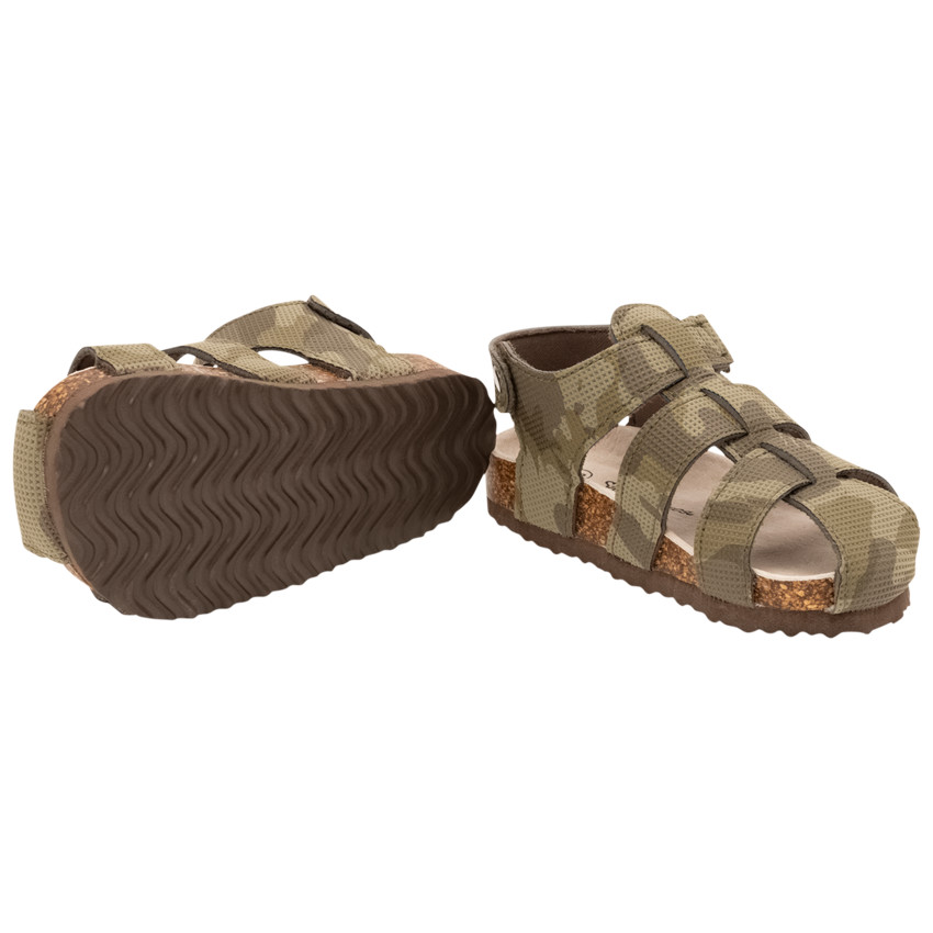 Sandales velcro imprimé camouflage pour bébé garçon 
