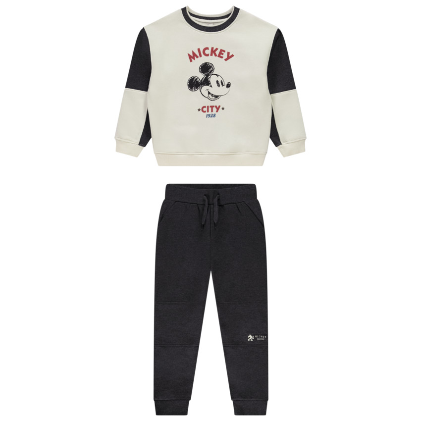 Ensemble 2 pièces en molleton print Mickey Disney pour garçon