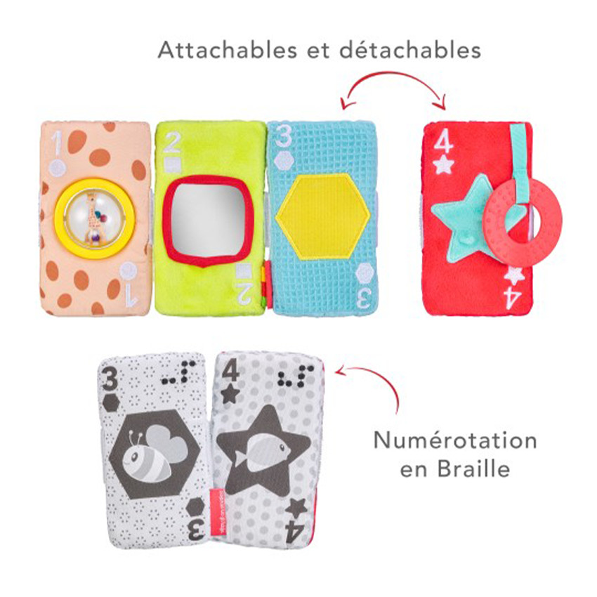 Jeu de cartes sensorielles Sophie la Girafe 