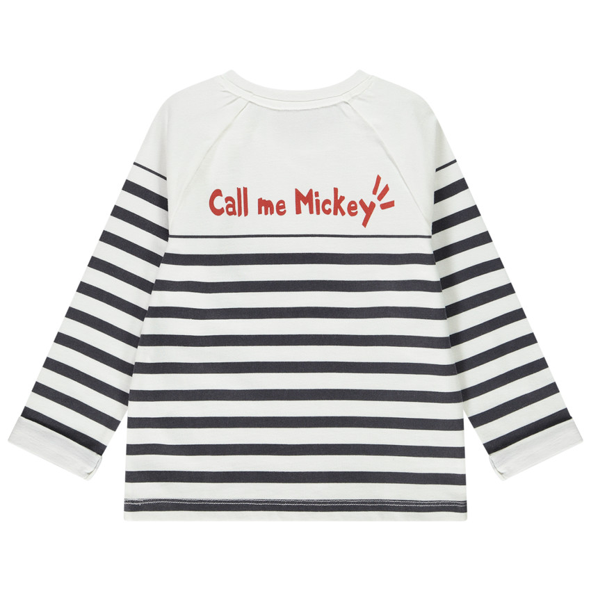 Marinière en jersey broderie Mickey Disney pour bébé garçon 