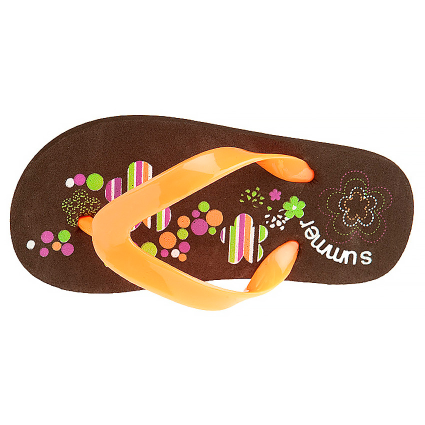 Tongs à fleurs printées pour fille 
