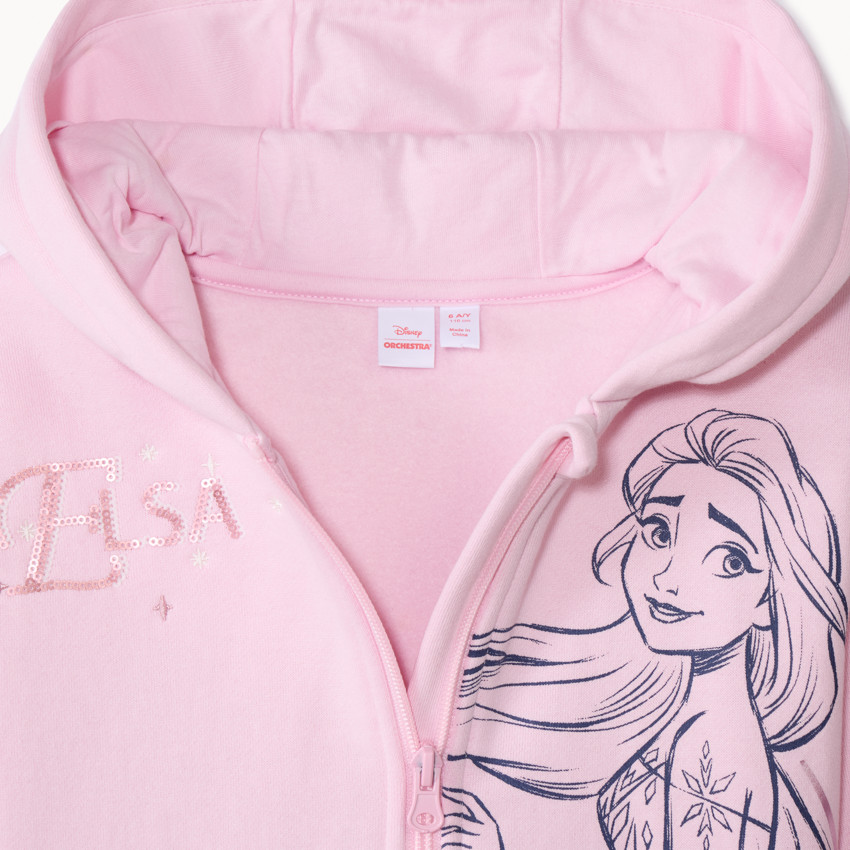 Gilet molleton à sequins Frozen Disney pour fille 