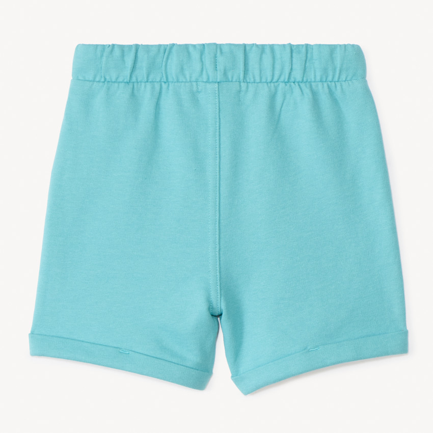 Bermuda en molleton uni pour bébé garçon 