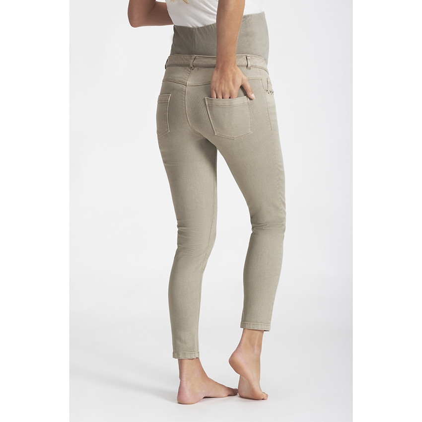 Pantalon de grossesse skinny en twill effet over dyed 