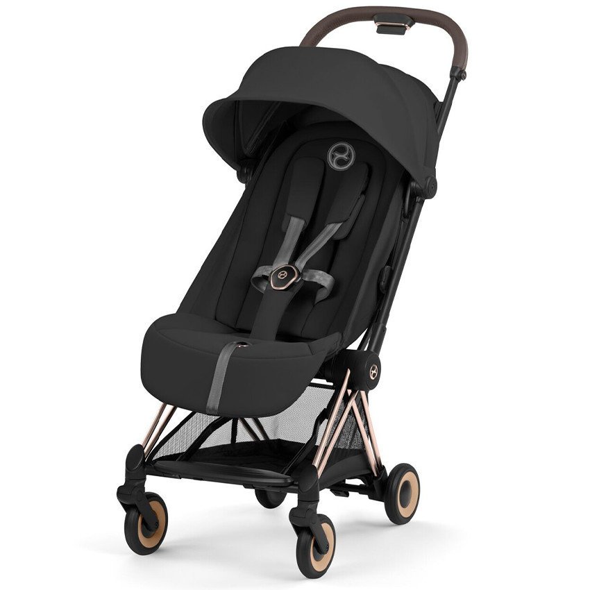 Poussette Canne Coya ultra-compacte 2026 Rose Gold/Sepia Black