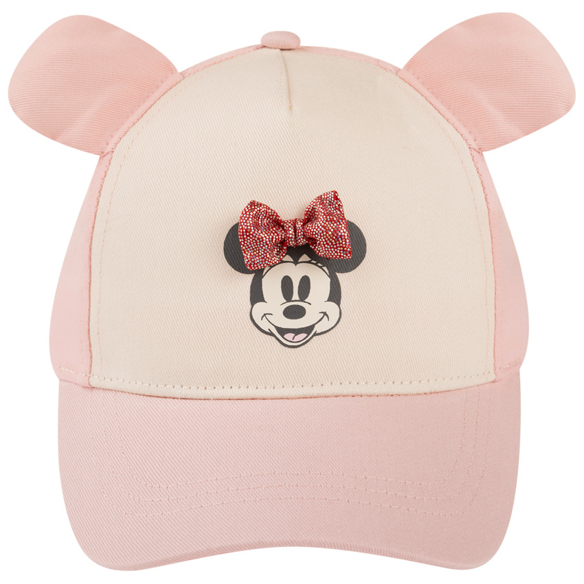 Casquette Minnie Disney avec nœud 3D pour bébé fille 