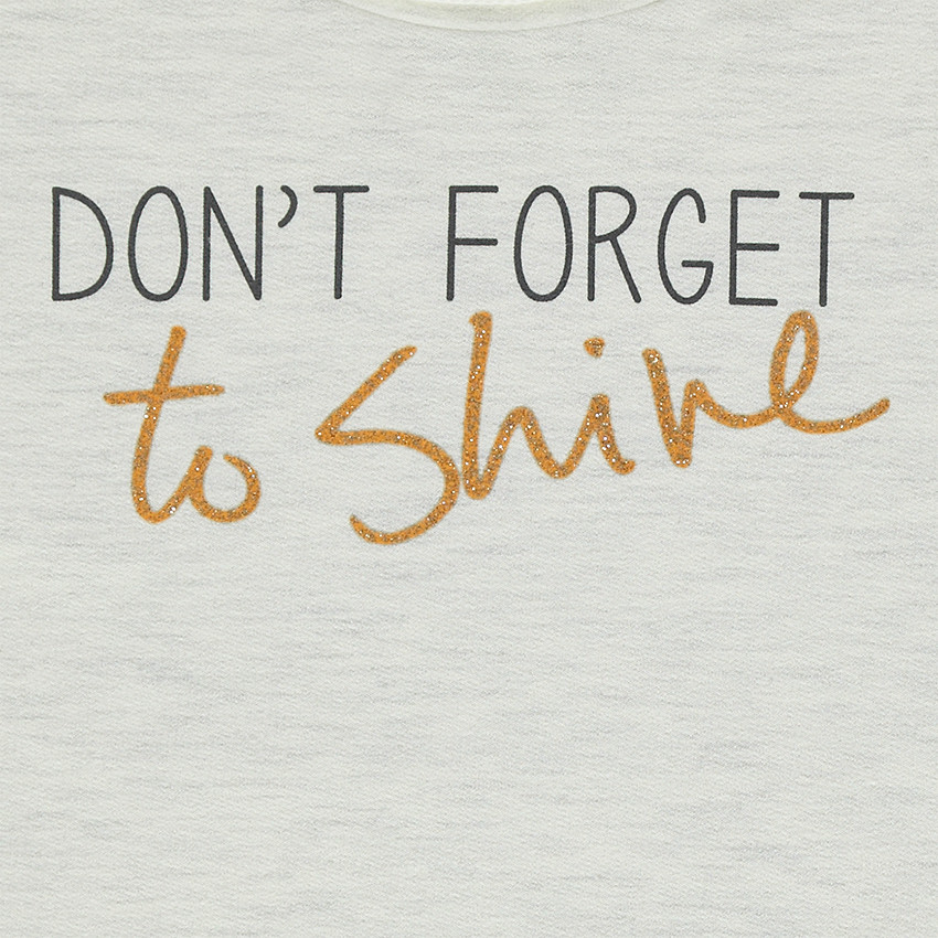 Sweat en molleton gratté avec galons fantaisie 