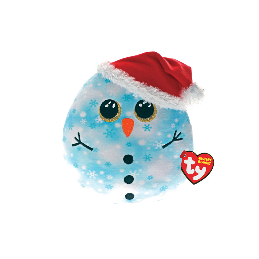Coussin peluche Squish a Boo's - Fleck le bonhomme de neige 