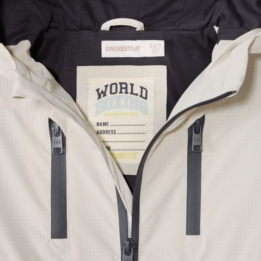 Coupe-vent à capuche effet color block pour garçon 