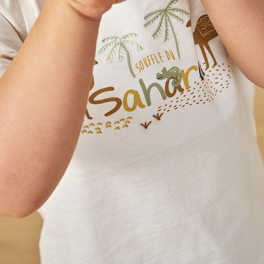 Ensemble 2 pièces motifs palmiers pour bébé garçon 