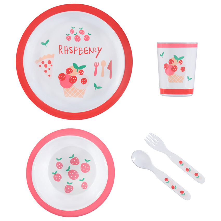 Set repas Raspberry - 5 pièces 