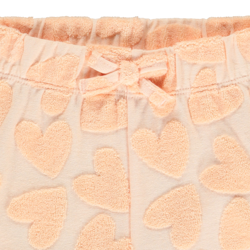 Short avec motif en éponge effet dévorée pour bébé fille  