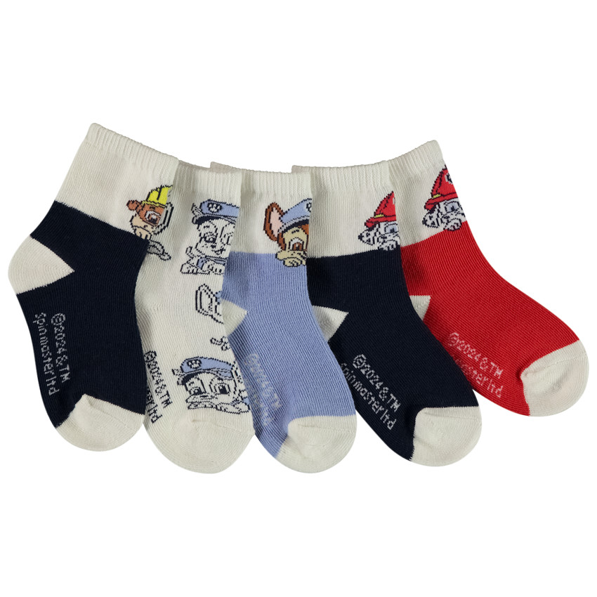 Lot de 5 paires de chaussettes Pat'Patrouille pour bébé garçon 