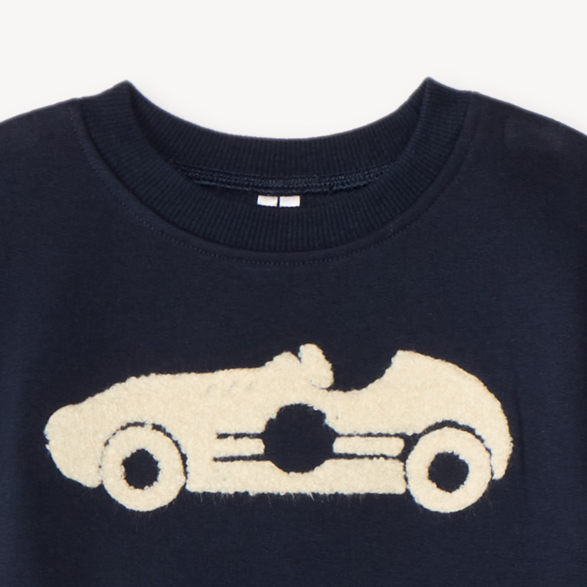 Ensemble de jogging bébé garçon broderie bouclette voiture 