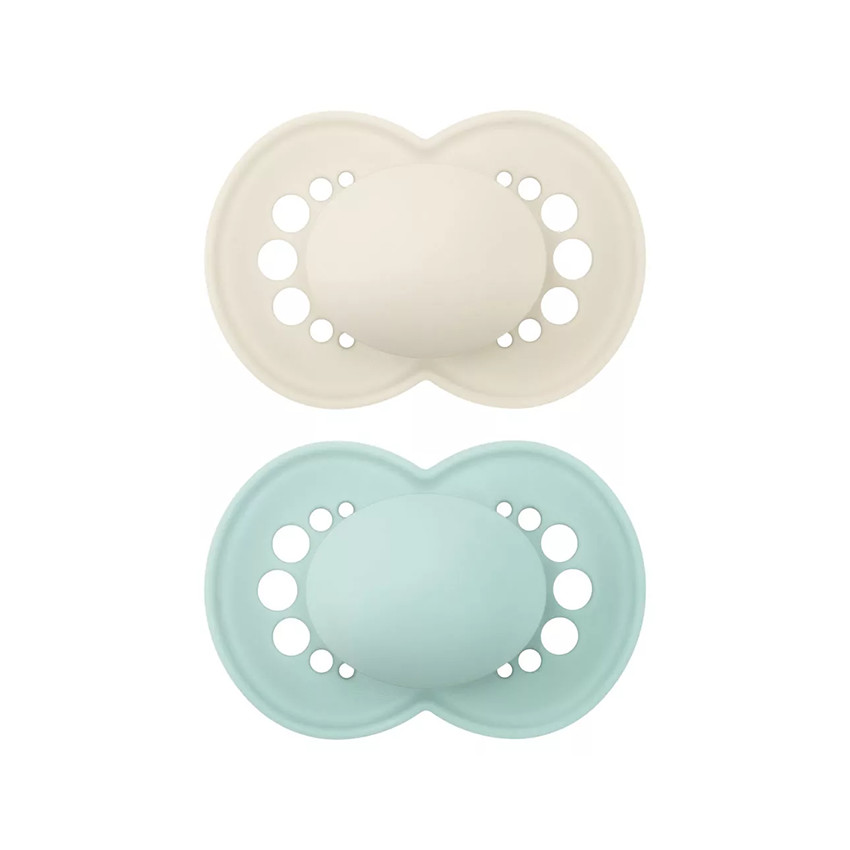 Lot de 2 sucettes silicone Original 6M+ tendance (modèle aléatoire) 