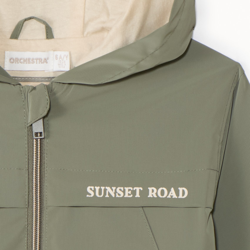 Coupe-vent en ribstop uni pour garçon 