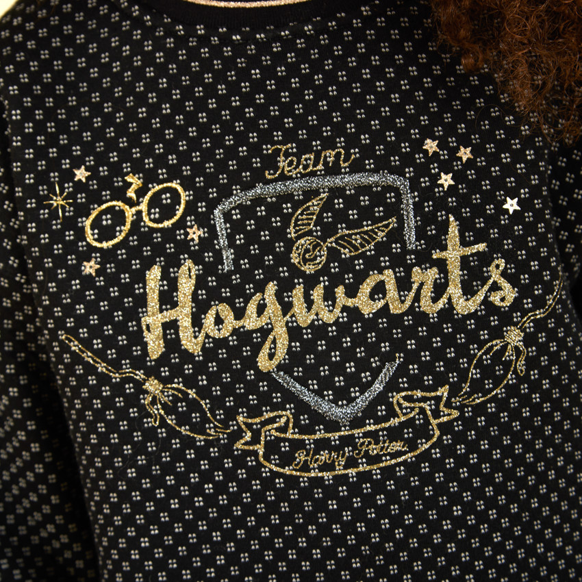 Robe en molleton broderie Harry Potter Warner pour fille 