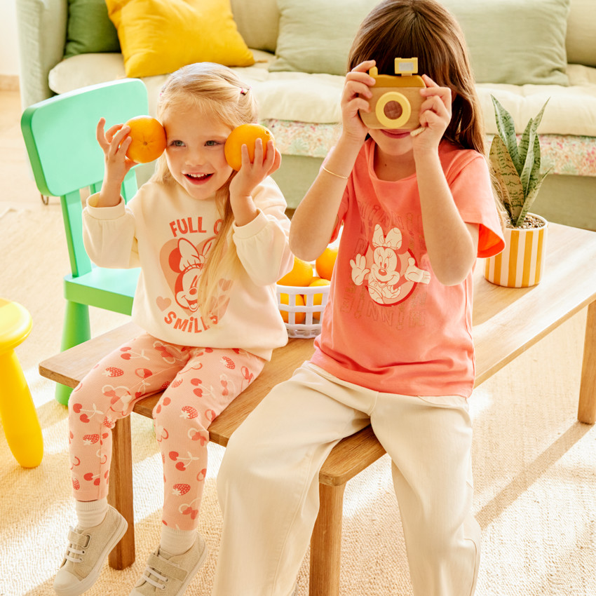 Ensemble sweat + caleçon print Minnie Disney pour bébé fille 