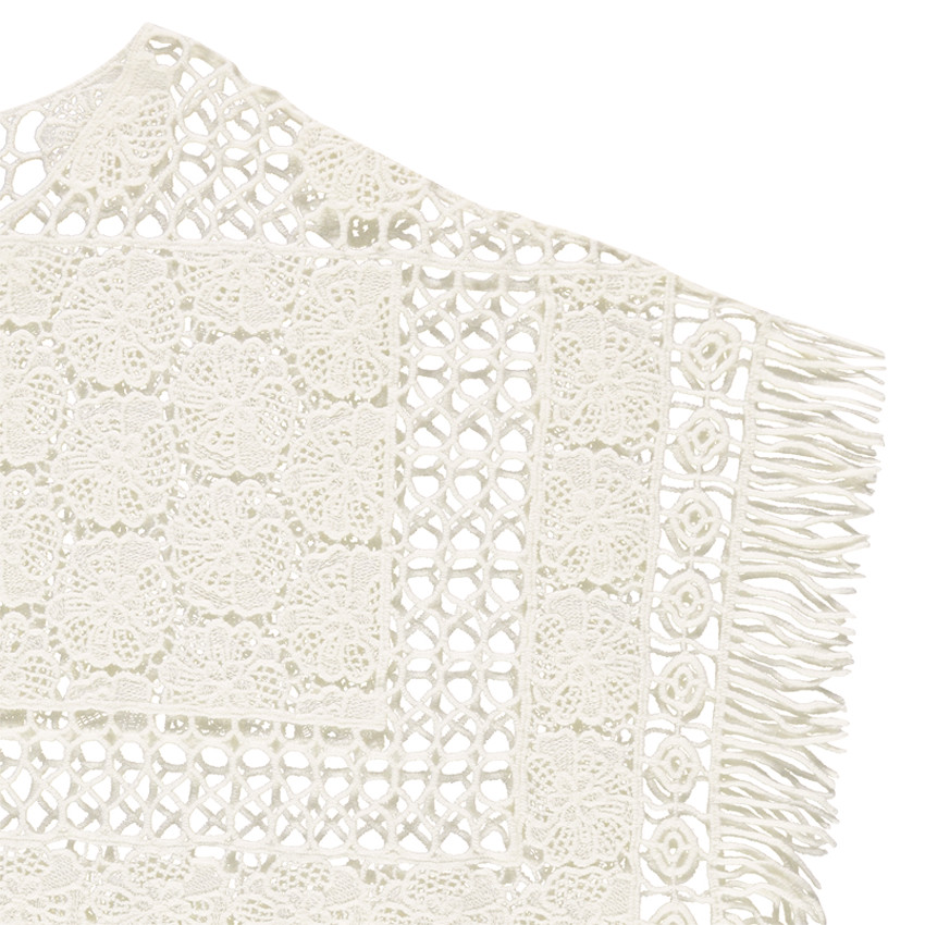 Junior - Poncho en crochet avec franges 