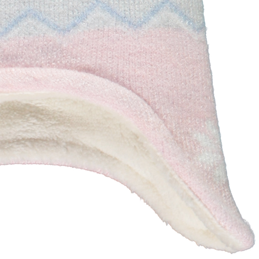 Bonnet en tricot motifs chouette pour bébé fille 