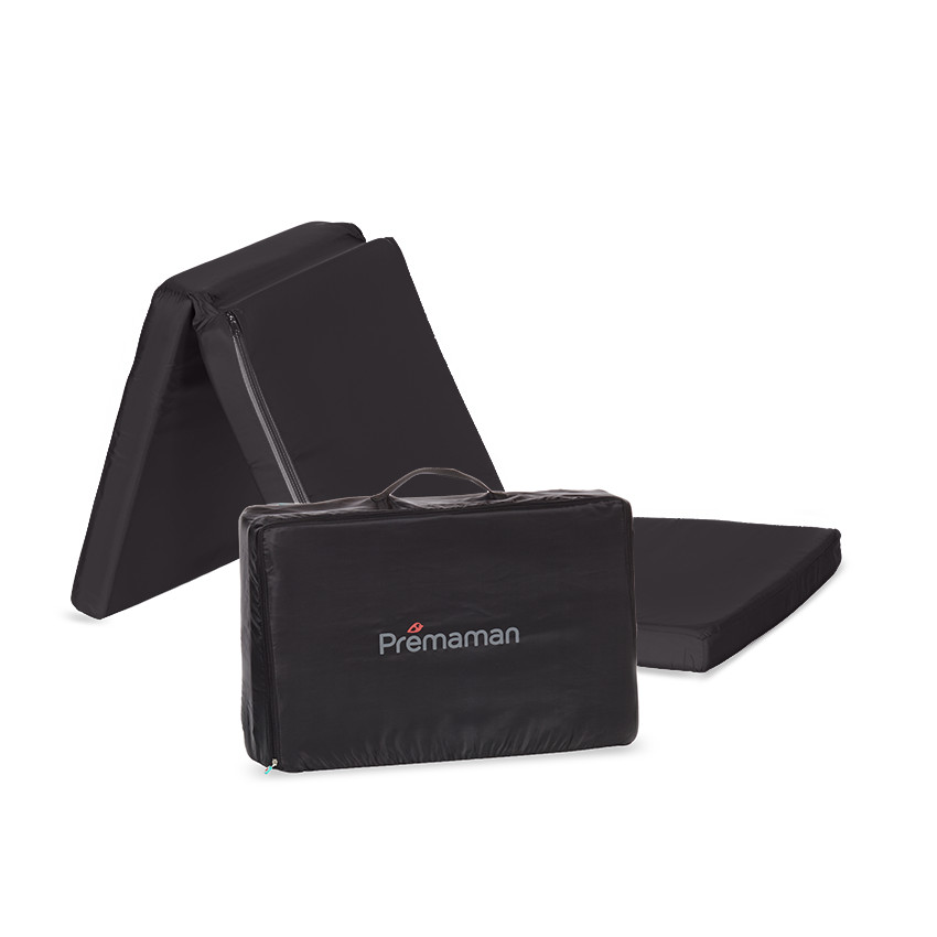 Matelas de lit pliant - Noir 