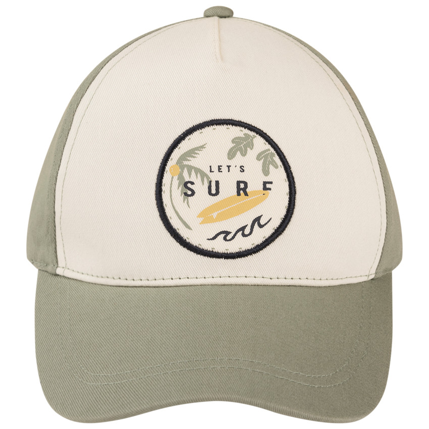 Casquette bicolore patch surf pour garçon 