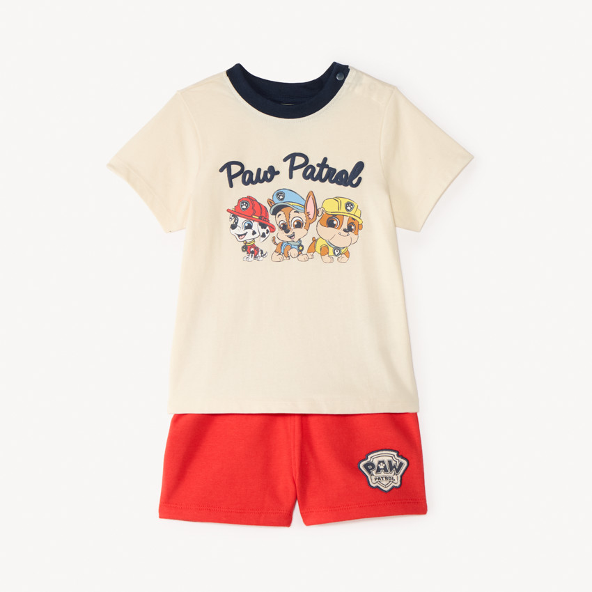Ensemble 2 pièces t-shirt + short Pat'Patrouille pour bébé garçon